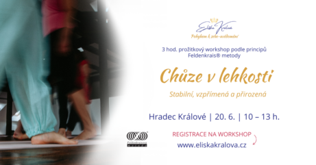 Prožitkový workshop Feldekrais® metody - Chůze v lehkosti